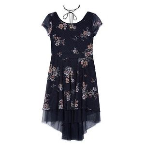BNWT Amy's Closet Girls’ Asymmetrical Floral Dress